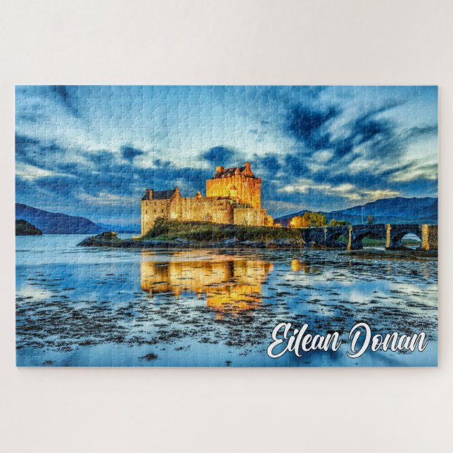 Puzzle Château d'Eilean Donan, Highlands, Écosse (Horizontal)