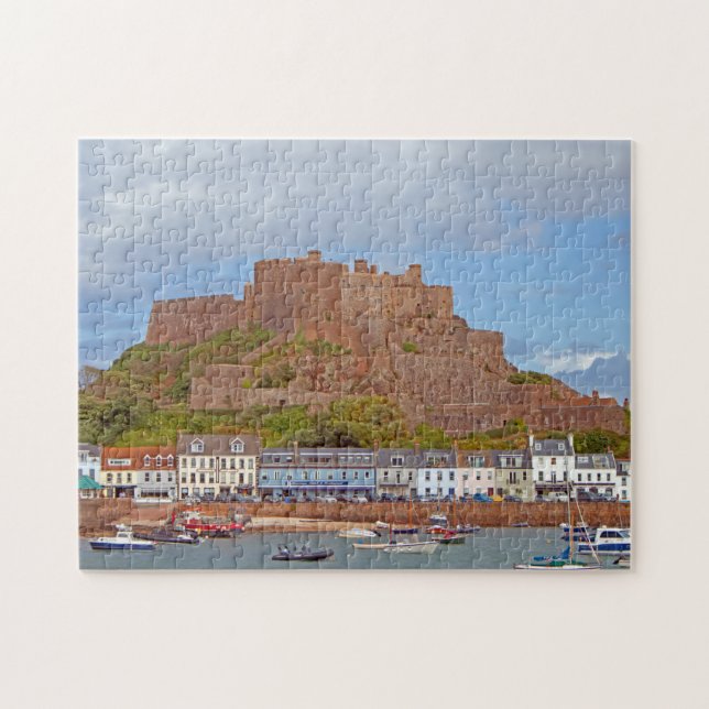 Puzzle Château du Mont Orgueil, Jersey (Horizontal)