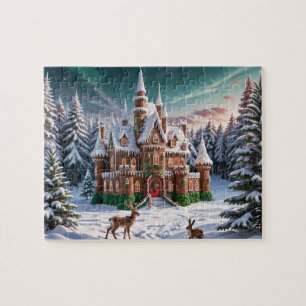 Puzzle Château en pain d'épices de la Forêt de Noël