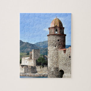 Puzzle Château et église de Collioure en France