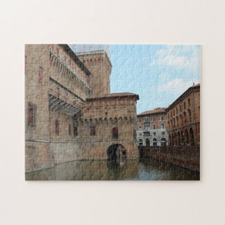 Puzzle Château et reflets dans les douves - photographie
