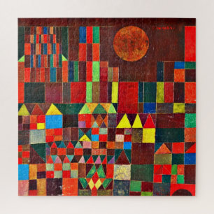 Puzzle Château et Soleil, art abstrait de Paul Klee,