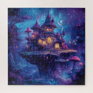 Puzzle Château Magique Mystérieux de Rêve et Île Flottant