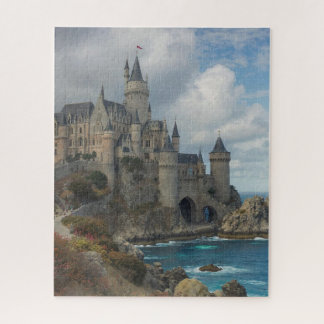 Puzzle Château médiéval au bord de la mer