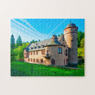 Puzzle Château Mespelbrunn Bavière Allemagne.