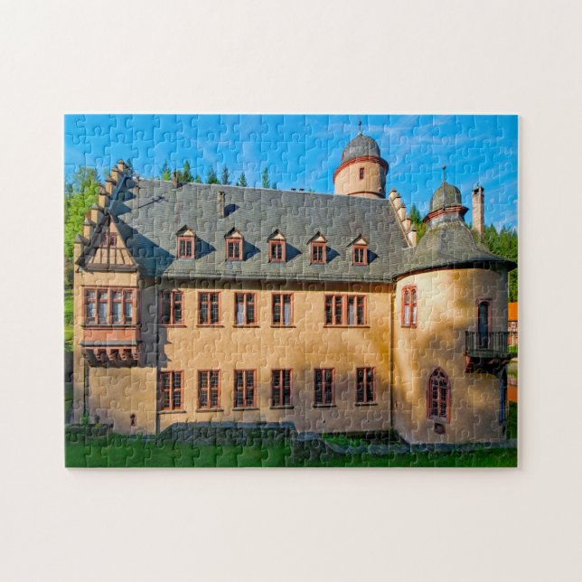 Puzzle Château Mespelbrunn Bavière Allemagne. (Horizontal)