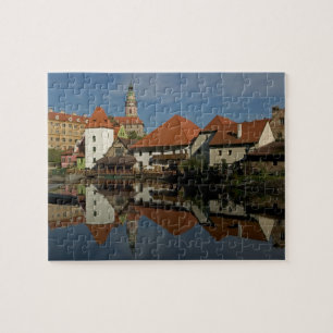 Puzzle Château, rivière Vltava, Cesky Krumlov,