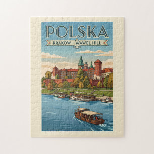 Puzzle Château royal de Wawel en Pologne Illustration Art