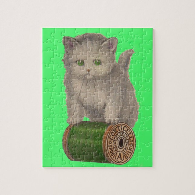 Puzzle Chaton blanc Corticelli 1930 (Vertical)