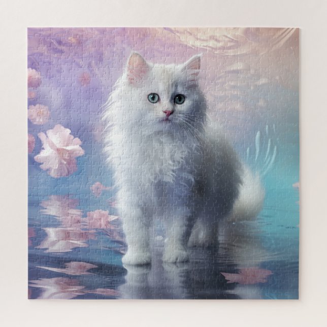 Puzzle Chaton Persan Blanc (Vertical)