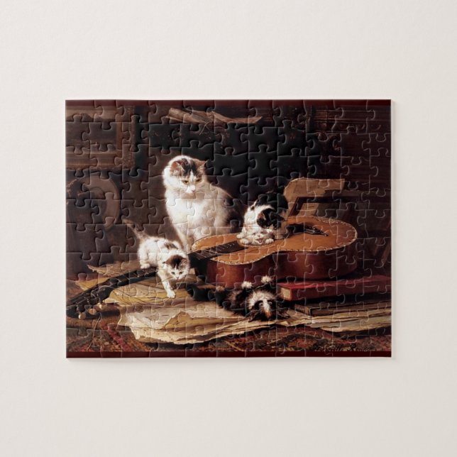 Puzzle Chatons jouant la guitare (Horizontal)