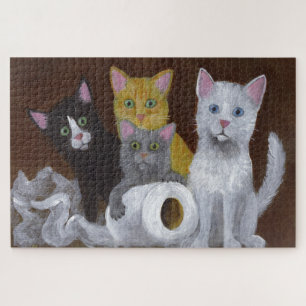 Puzzle Chatons Joueurs