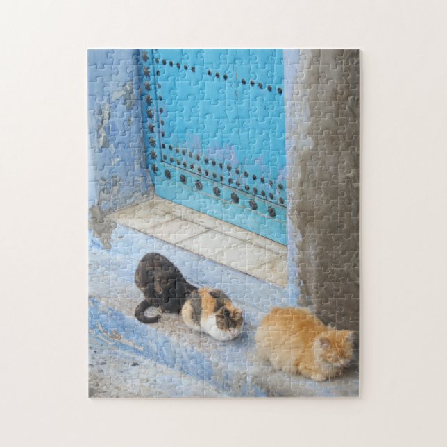 Puzzle Chats, Chefchaouen, Maroc (Vertical)