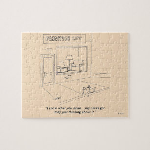 Puzzle Chats Clawing Meubles