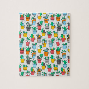 Puzzle Chats dans les pots à fleurs