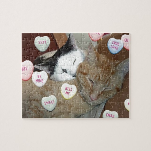 Puzzle Chats de la Saint Valentin (Horizontal)