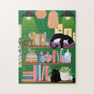 Puzzle Chats de librairie