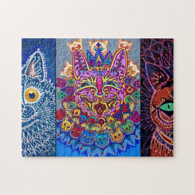 Puzzle Chats décoratifs de Louis Wain (Horizontal)