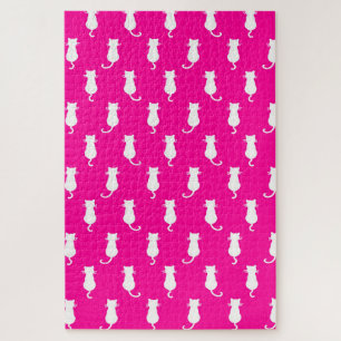 Puzzle Chats Fantaisistes Fucshia Pour Toujours