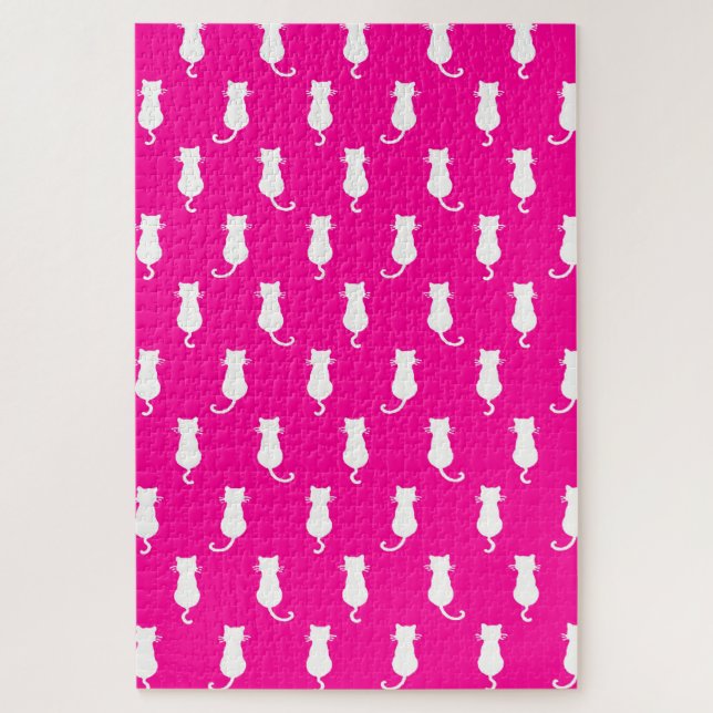 Puzzle Chats Fantaisistes Fucshia Pour Toujours (Vertical)