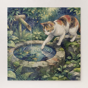 Puzzle Chats Japonais Art Aquarelle