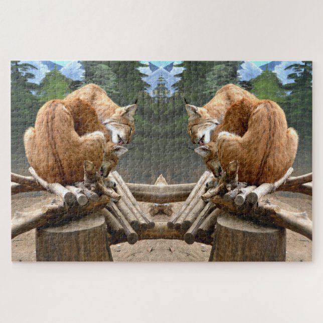 Puzzle Chats Lynx (Horizontal)