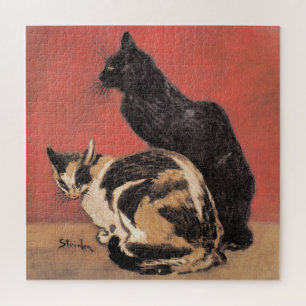 Puzzle Chats, tableau de Theophile Steinlen,