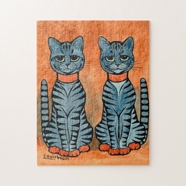Puzzle Chats Twin De Louis Wain (Vertical)