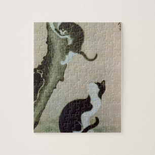 Puzzle Chats, XVIIème siècle (encre sur la soie)