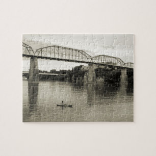 Puzzle Chattanooga, TN - Pont de la rue Walnut en B&W