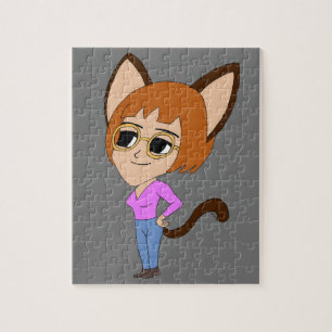 Puzzle chatte chibi