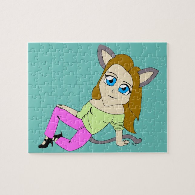 Puzzle chatte chibi  (Horizontal)