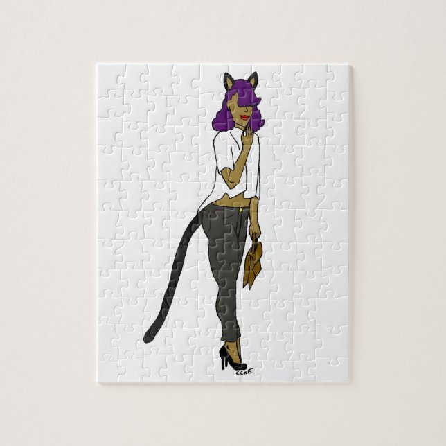 Puzzle chatte fille  (Vertical)