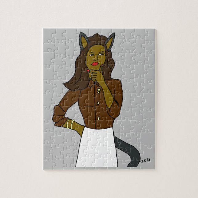 Puzzle chatte fille  (Vertical)