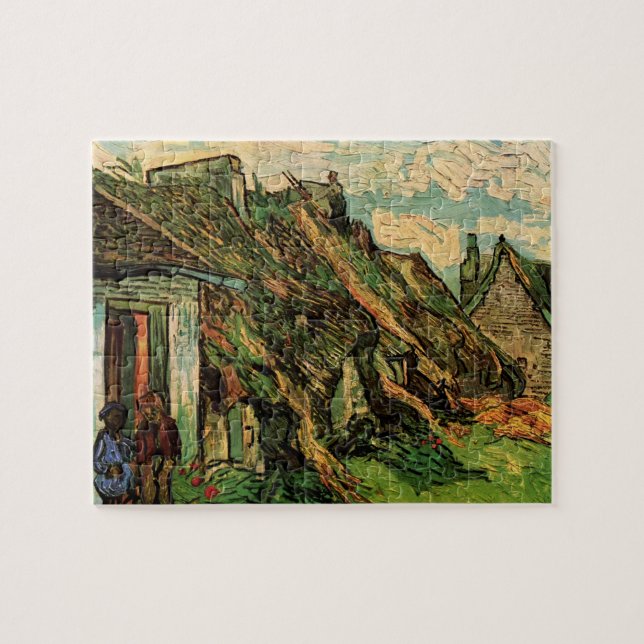 Puzzle Chaumières en grès par Vincent van Gogh (Horizontal)