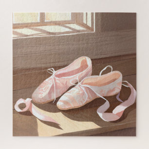 Puzzle Chaussons de ballet magnifiques   Rose joli