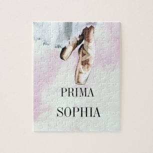 Puzzle Chaussons de ballon Pointe rose personnelle