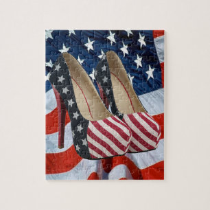 PUZZLE CHAUSSURES À HAUT NIVEAU DU DRAPEAU