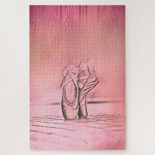 Puzzle Chaussures en Ballet Rose Ballerina sophistiquée (Vertical)