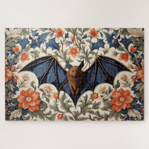 Puzzle Chauve-souris volante Floral inspiré de William Mo