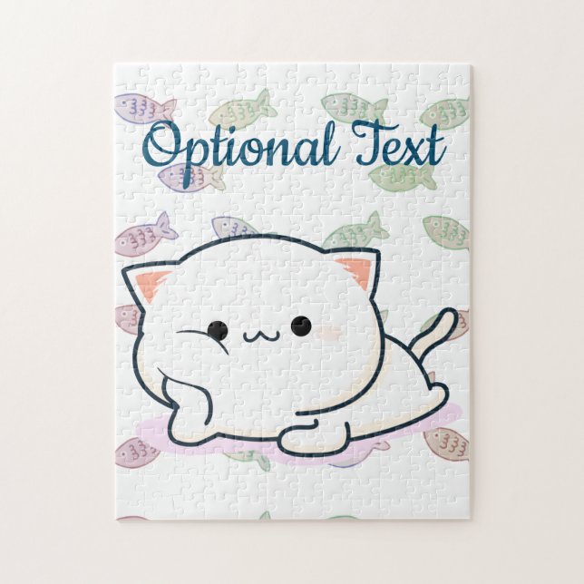 Puzzle Cheeky Kawaii Style Kitten (Vertical)