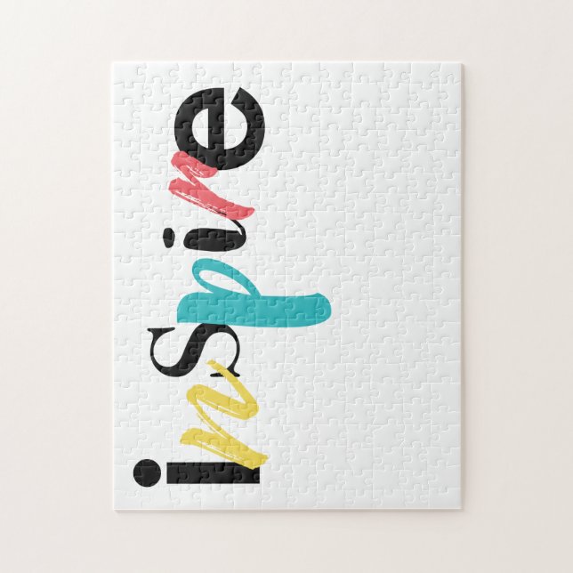 Puzzle Cheerful, creative, modern typography of Inspire (Vertical)