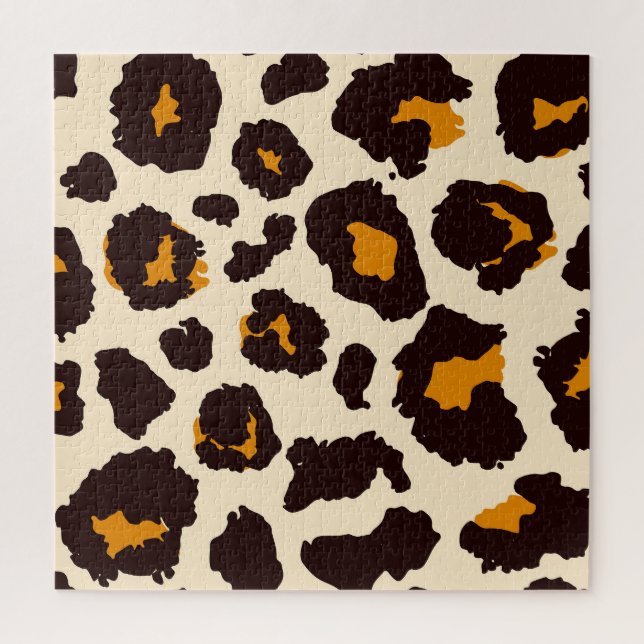 Puzzle Cheetah Skin, Texture Poster de animal. (Vertical)