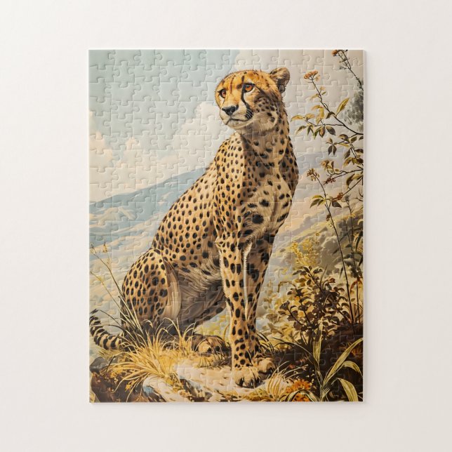 Puzzle Cheetah vintage (Vertical)