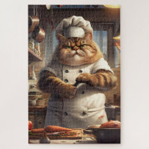 Chef cuisinier culinaire, Animal drôle, 1000 pièce
