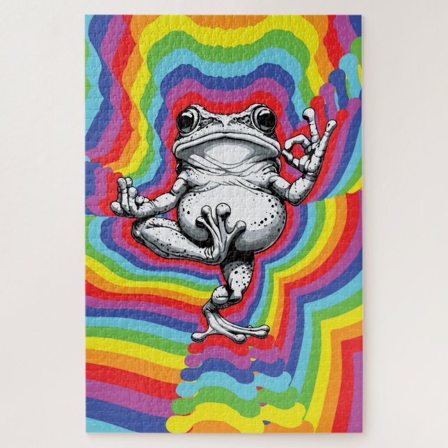 Puzzle Chef-d'œuvre de Grenouille Zen (Vertical)