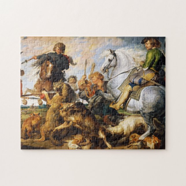 Puzzle Chef d'oeuvre de Peter Paul Rubens de chasse à (Horizontal)