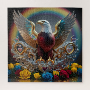 Puzzle Chef-d'oeuvre numérique 3D Golden Bald Eagle par A