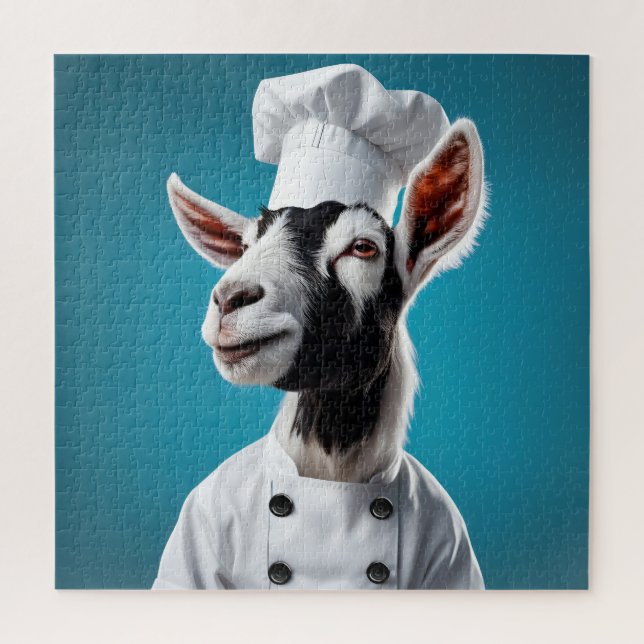 Puzzle Chef Goat (Vertical)
