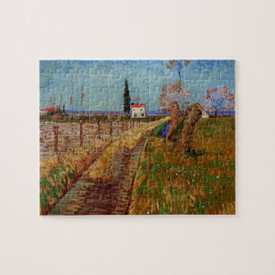 Puzzle Chemin dans un champ, saules de Vincent van Gogh